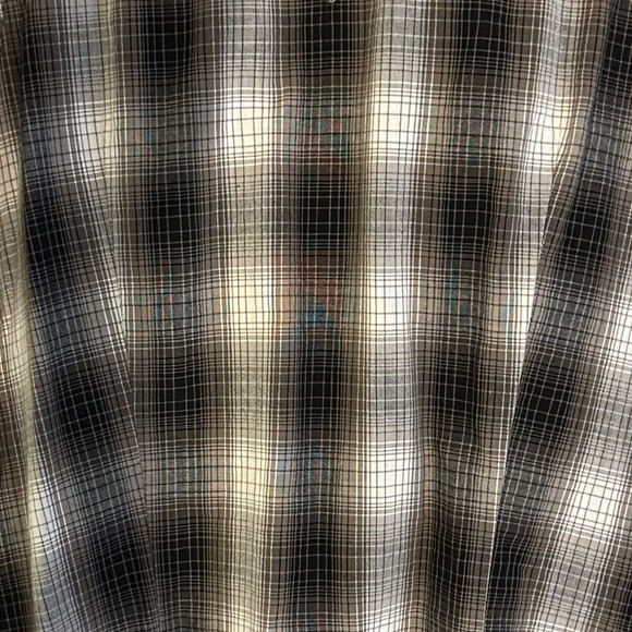 Ladies Guess Plaid Snap Down Western Blouse M - Picture 7 of 7